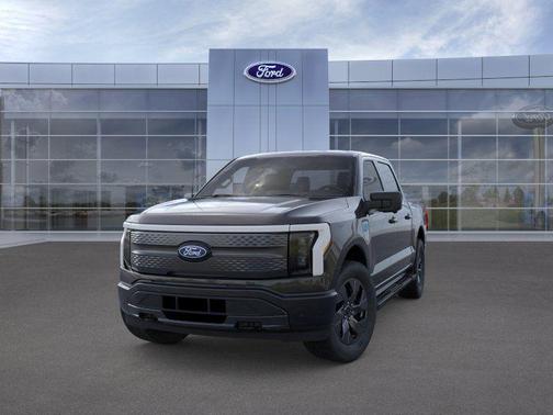 Agate Black Metallic 2025 Ford F-150 Lightning Flash