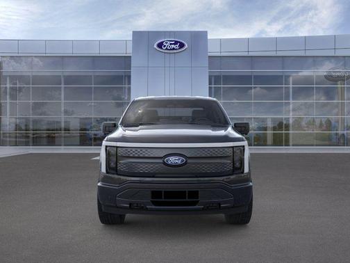 Agate Black Metallic 2025 Ford F-150 Lightning Flash