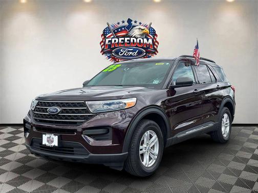 Jewel Red Metallic Tinted Clearcoat 2023 Ford Explorer XLT