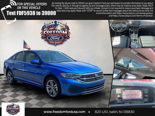 Rising Blue Metallic 2024 Volkswagen Jetta 1.5T SE