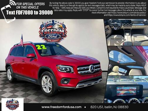 Red 2022 Mercedes-Benz GLB 250 4MATIC