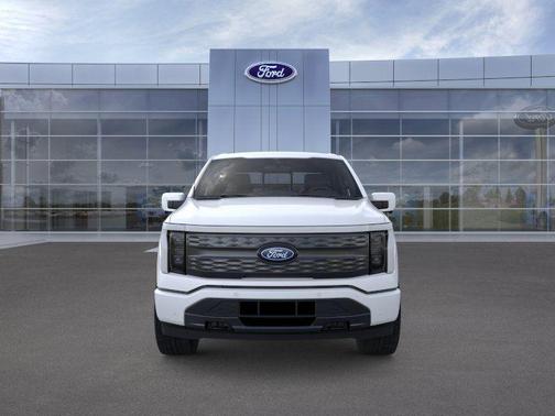 Star White Metallic Tri-Coat 2025 Ford F-150 Lightning LARIAT