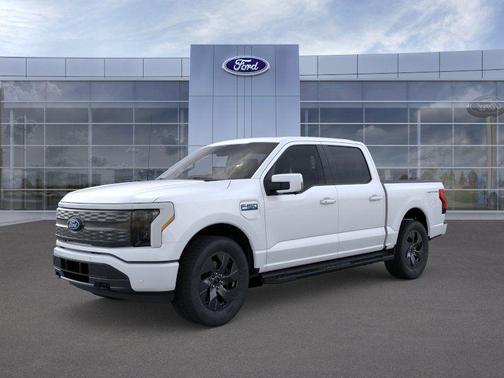 Star White Metallic Tri-Coat 2025 Ford F-150 Lightning LARIAT