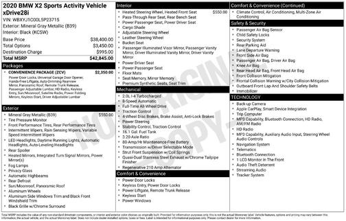 Mineral Gray Metallic 2020 BMW X2 xDrive28i