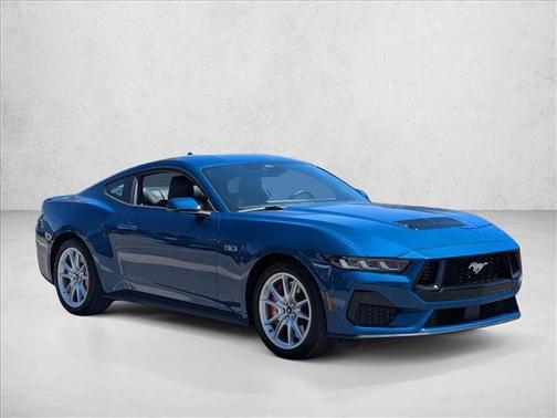 Atlas Blue Metallic 2024 Ford Mustang GT Premium