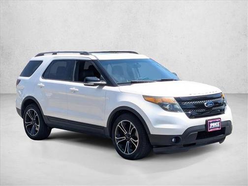 White Platinum Tri-Coat Metallic 2015 Ford Explorer Sport