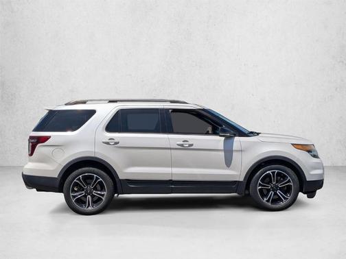 White Platinum Tri-Coat Metallic 2015 Ford Explorer Sport