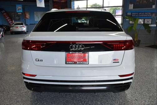 White 2021 Audi Q8 55 Premium Plus
