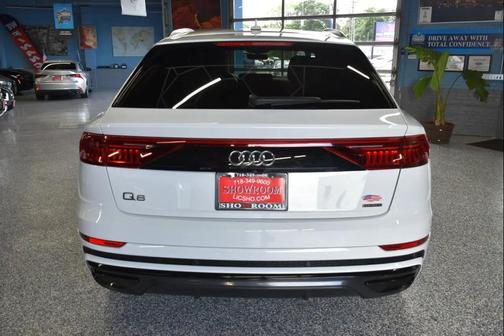 White 2021 Audi Q8 55 Premium Plus