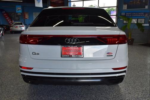 White 2021 Audi Q8 55 Premium Plus