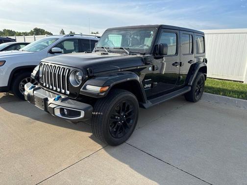 Black Clearcoat 2023 Jeep Wrangler 4xe Sahara