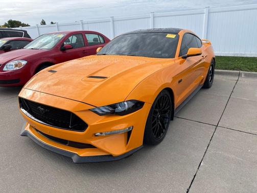 Orange 2019 Ford Mustang GT Premium