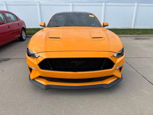 Orange 2019 Ford Mustang GT Premium