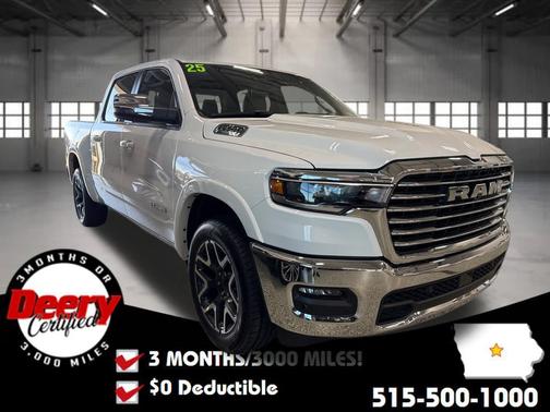 Bright White Clearcoat 2025 RAM 1500 Laramie