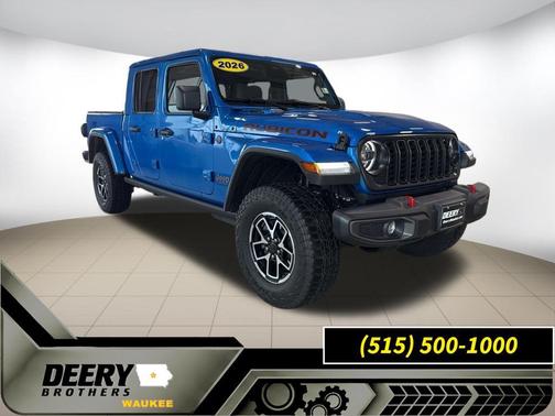 Hydro Blue Pearlcoat 2026 Jeep Gladiator Rubicon