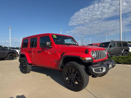 Firecracker Red Clearcoat 2025 Jeep Wrangler 4xe Sahara
