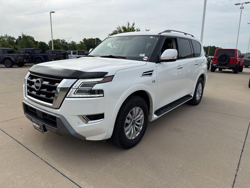 Aspen White Tricoat 2021 Nissan Armada SV