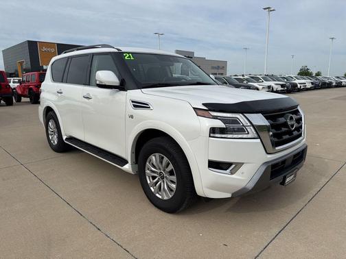 Aspen White Tricoat 2021 Nissan Armada SV