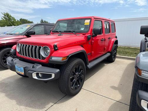 Firecracker Red Clearcoat 2025 Jeep Wrangler 4xe Sahara
