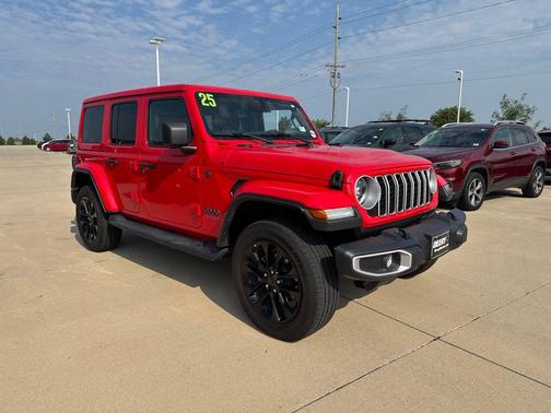 Firecracker Red Clearcoat 2025 Jeep Wrangler 4xe Sahara