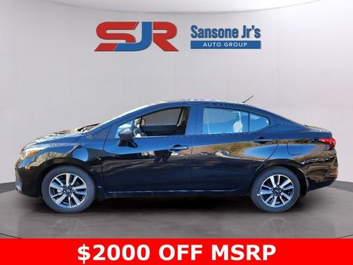 Black 2025 Nissan Versa 1.6 S
