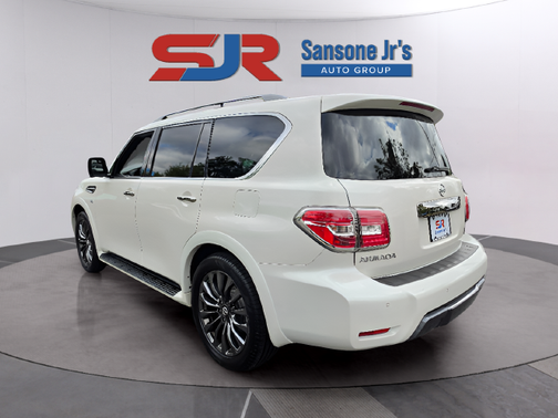 Pearl White Tri-Coat 2020 Nissan Armada Platinum