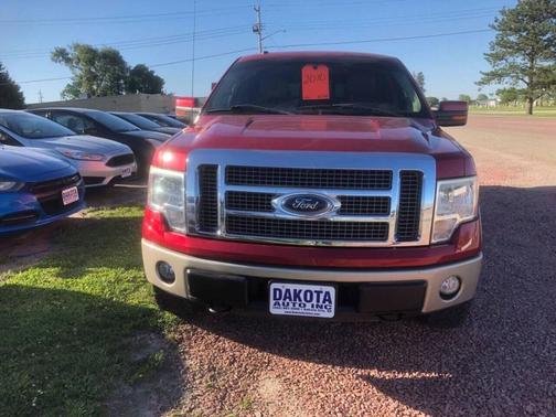 Red 2010 Ford F-150 Lariat SuperCrew