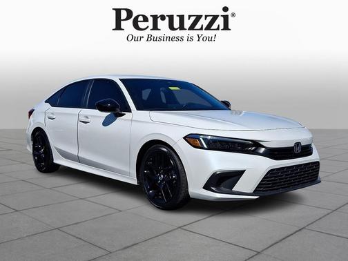 Platinum White Pearl 2024 Honda Civic Sport