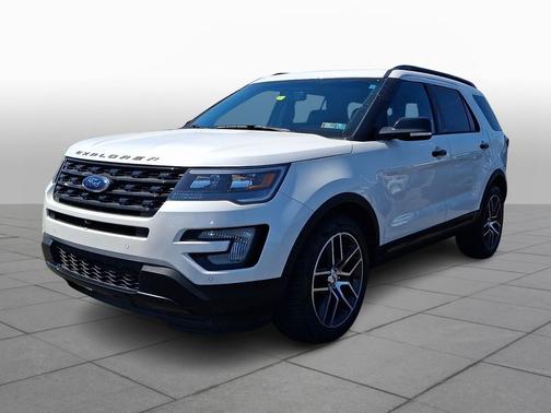 White Platinum Metallic Tri-Coat 2016 Ford Explorer Sport