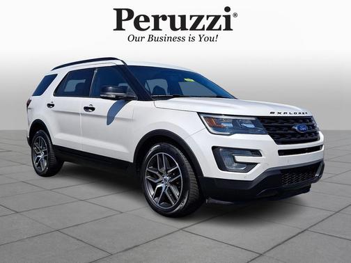White Platinum Metallic Tri-Coat 2016 Ford Explorer Sport
