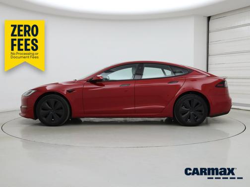 Red 2022 Tesla Model S Plaid