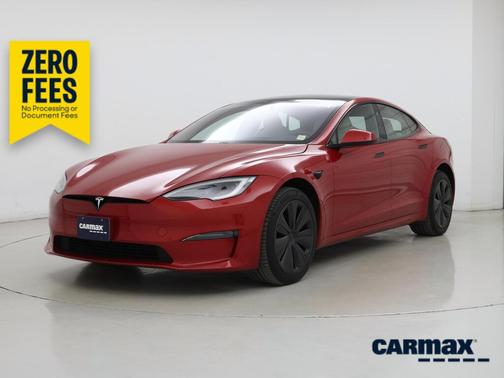Red 2022 Tesla Model S Plaid
