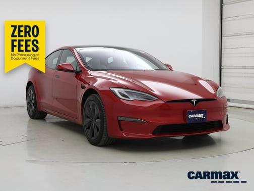 Red 2022 Tesla Model S Plaid
