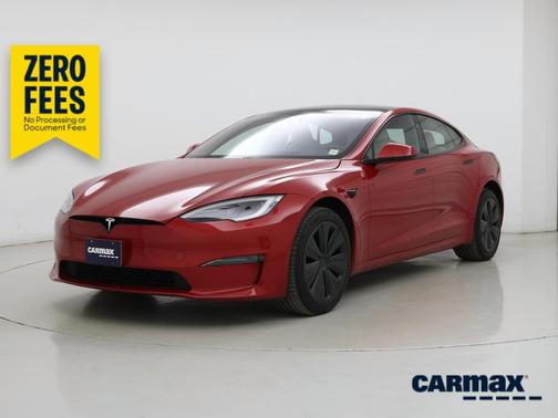 Red 2022 Tesla Model S Plaid