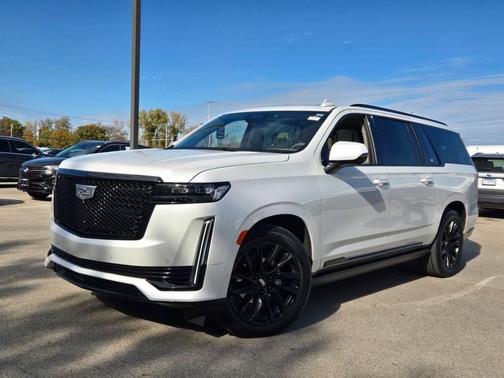 Crystal White Tricoat 2023 Cadillac Escalade ESV Sport Platinum