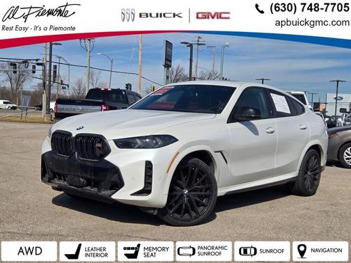 Mineral White Metallic 2024 BMW X6 M60i SUV