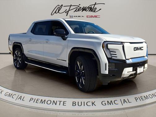 Summit White 2025 GMC Sierra EV Extended Range Denali