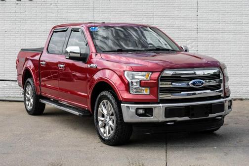 Red 2015 Ford F-150 Lariat