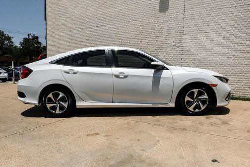 White 2021 Honda Civic LX