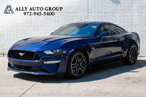 Blue 2019 Ford Mustang GT