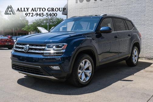 Blue 2019 Volkswagen Atlas 3.6L SE