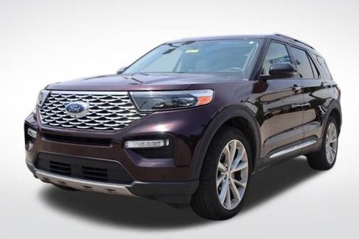 Red Metallic 2022 Ford Explorer Platinum