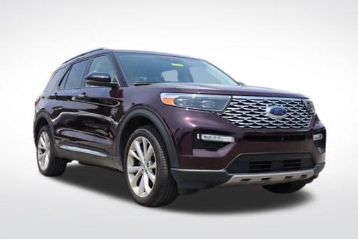 Red Metallic 2022 Ford Explorer Platinum