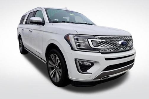 Star White Metallic Tri-Coat 2020 Ford Expedition Max Platinum