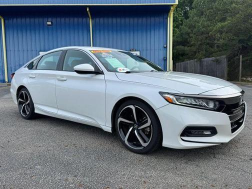 White 2018 Honda Accord Sport