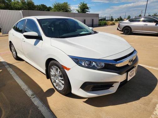 White 2017 Honda Civic LX