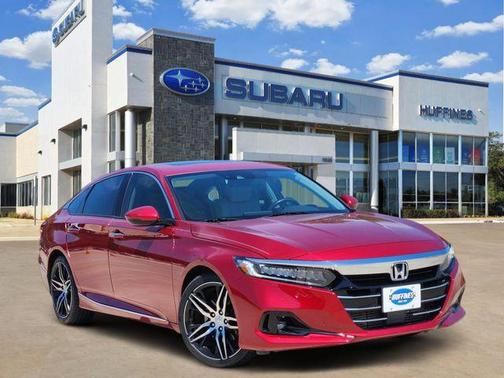 Red 2021 Honda Accord Touring 2.0T