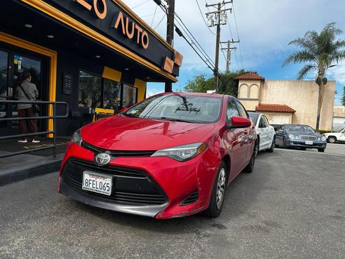 Red 2018 Toyota Corolla LE