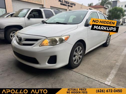 White 2012 Toyota Corolla L