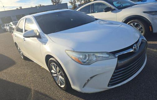 White 2017 Toyota Camry Hybrid LE